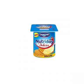 IAURT DANONE NUTRIDAY DELICIOS  BISCUITI 125G