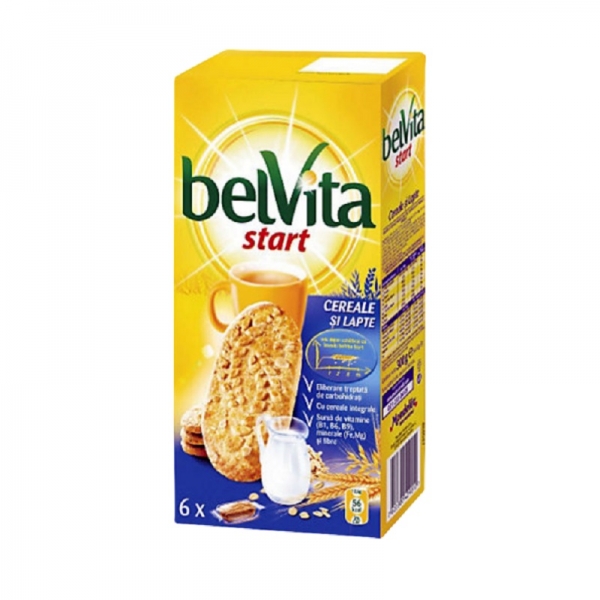 BISCUITI BELVITA CEREALE LAPTE 300G