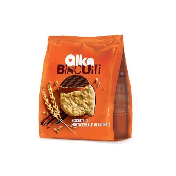 BISCUITI MULTICEREALE GLAZURATI ALKA 180G