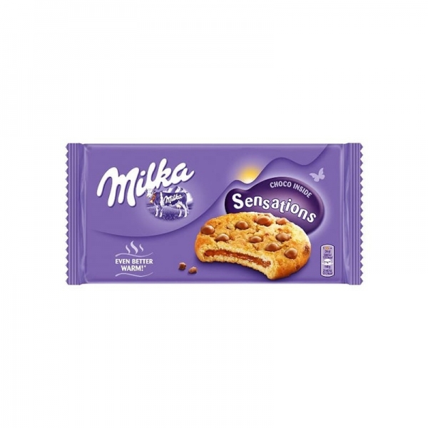 BISCUITI SENSATIONS CHOCO MILKA 156G