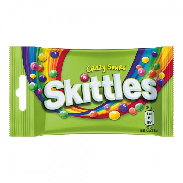 BOMBOANE SKITTLES CRAZY SOUR 38G