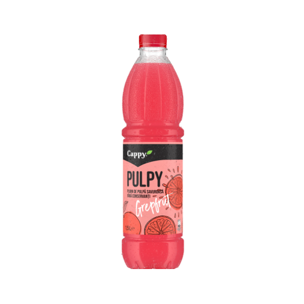 CAPPY PULPY GRAPEFRUIT PET 1.5L SGR