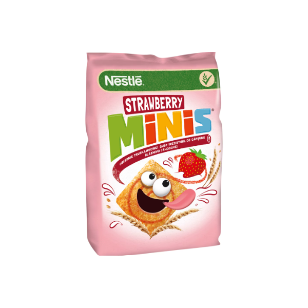 CEREALE CU CAPSUNI CINI MINIS 250GR     