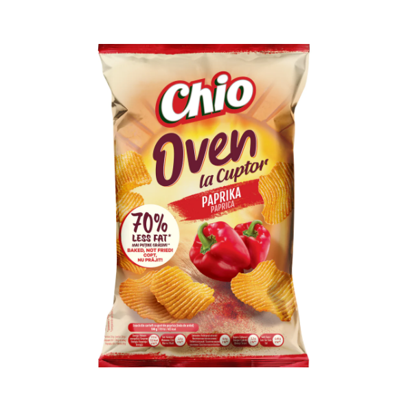 CHIPS OVEN CU GUST PAPRIKA CHIO 125G