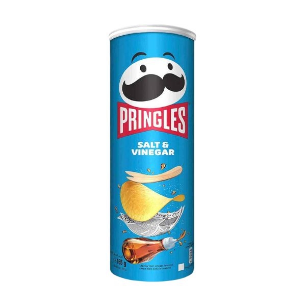 CHIPS SALT VINEGAR PRINGLES 165GR