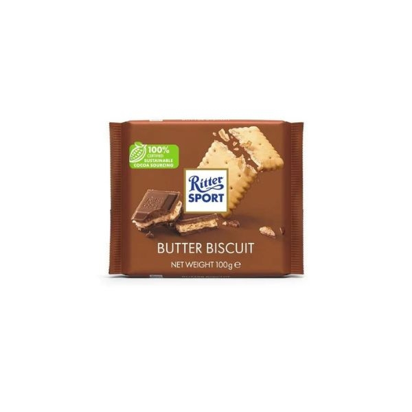 CIOCOLATA BISCUITI RITTER 100G    