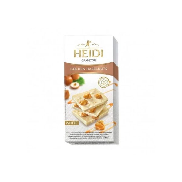 CIOCOLATA HEIDI WHITE HAZELN 80GR