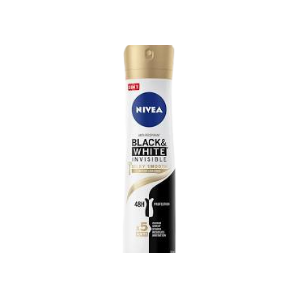 DEO SPRAY BLACK WHITE SILKY SMOOTH NIVEA 150ML