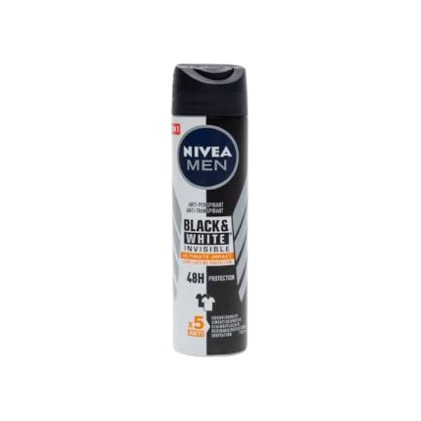 DEO SPRAY BLACK WHITE ULTIMATE IMPACT NIVEA 150ML