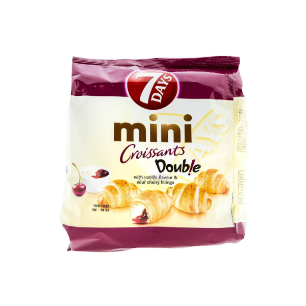 MINI CROISSANT DOUB CU UMPL AR.CIRESE 185G