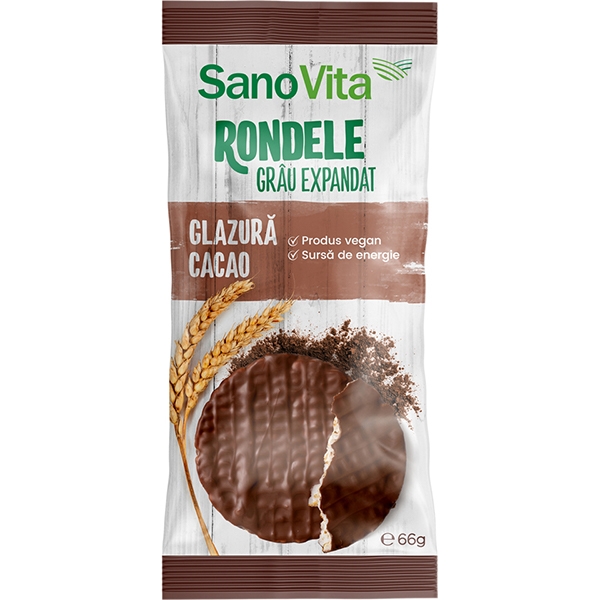 RONDELE GRAU GLAZ. CACAO SANO VITA 66G