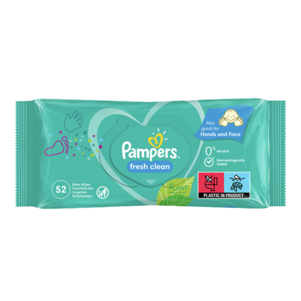 SERVETELE UMEDE FRESH CLEAN PAMPERS 52BUC