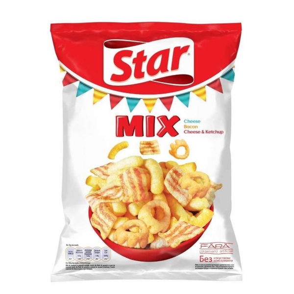 SNACKS  MIX  ROSU 90G  