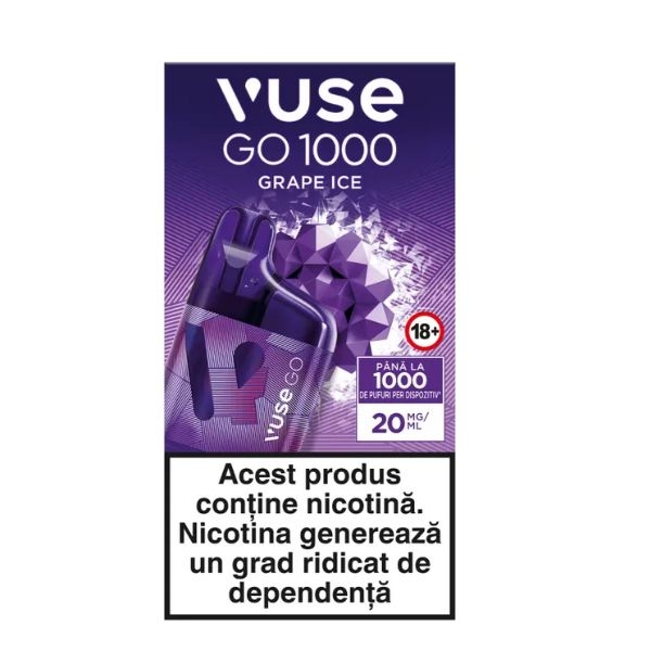 VUSE GO 1000 BOX GRAPE ICE 20MG/ML