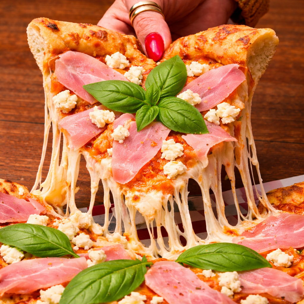 PIZZA PROSCIUTTO COTTO BUFFALA 30CM