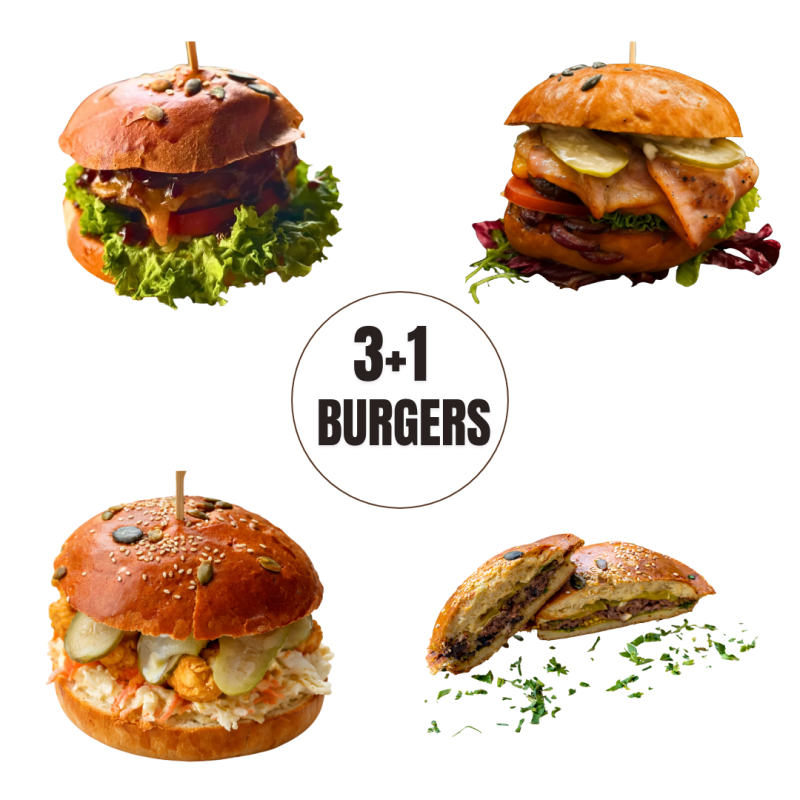 BURGER 3+1-CRUNCH & SMASH