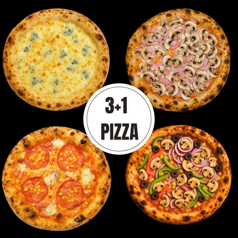 PIZZA 3+1- ITALIAN MIX