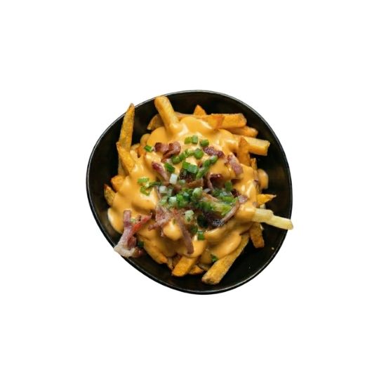 CARTOFI PROASPETI PRAJITI CU CHEDDAR & BACON