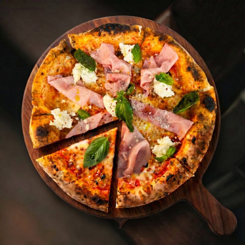PIZZA PROSCIUTTO COTTO  BUFALA