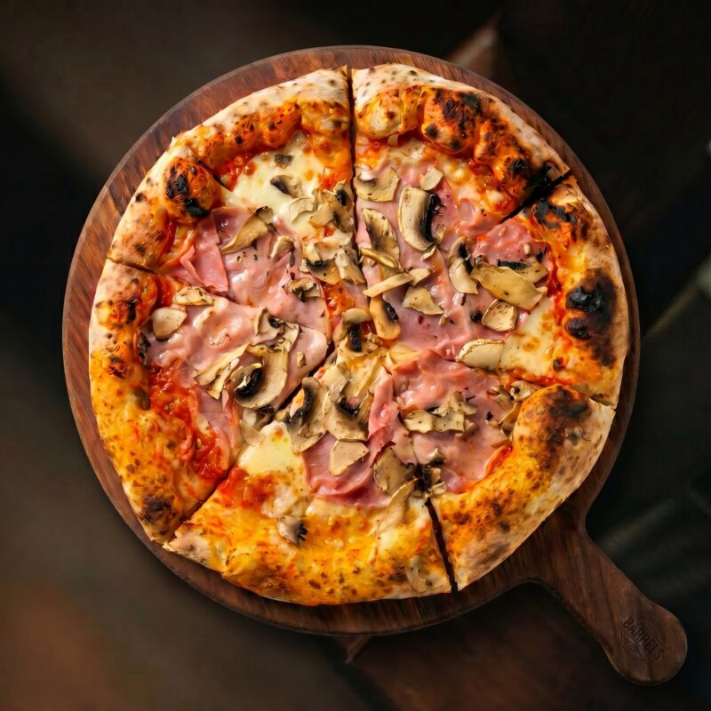 PIZZA PROSCIUTTO E FUNGHI