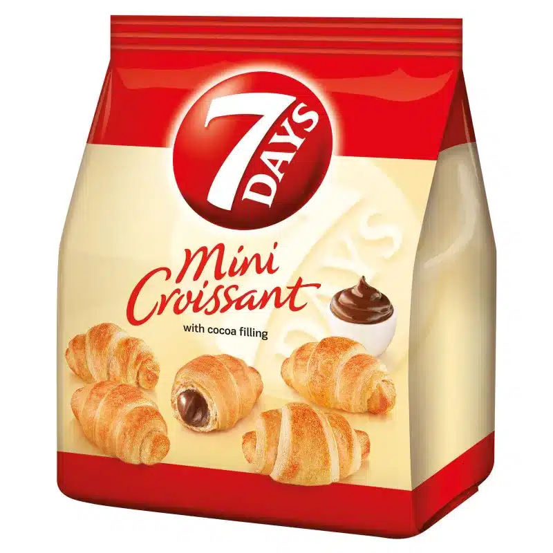 7DAYS MINI CROISSANTE CU UMPL. CACAO 185G
