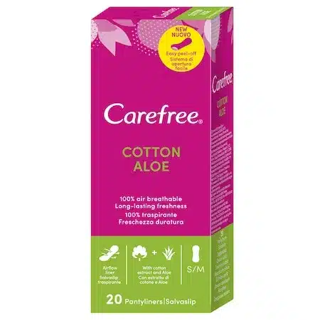 ABSORBANTE CAREFREE PANTY ALOE 20BUC