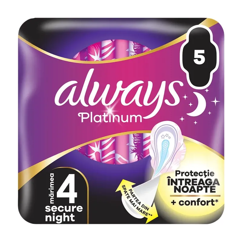 ABSORBANTE ALWAYS PLATINUM NIGHT 5