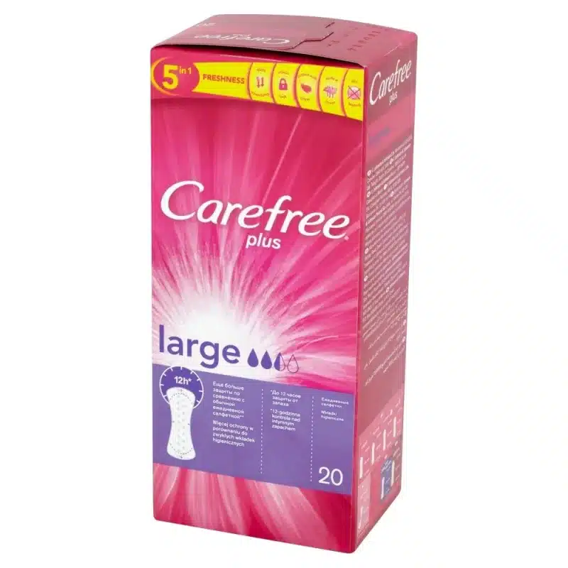 ABSORBANTE CAREFREE PLUS LARGE 20 BUC