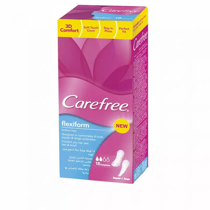 ABSORBANTE CAREFREE PANTY  FLEXI WHITE 18S