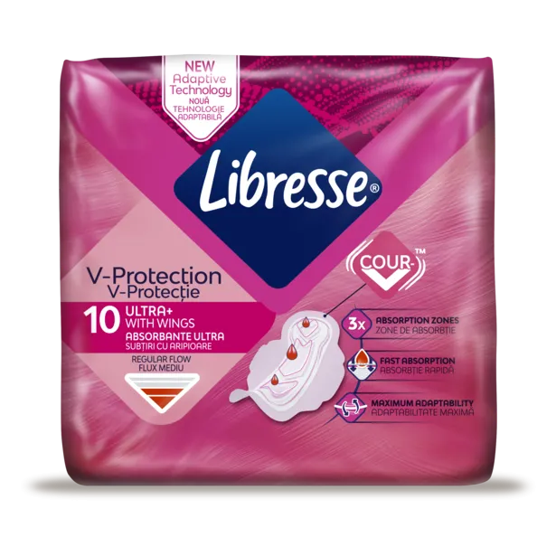 ABSORBANTE NORMAL LIBRESSE V-PROTECT 10B