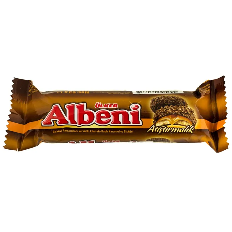 BATON CU BISCUITI SI CARAMEL STIKS ALBENI 47GR