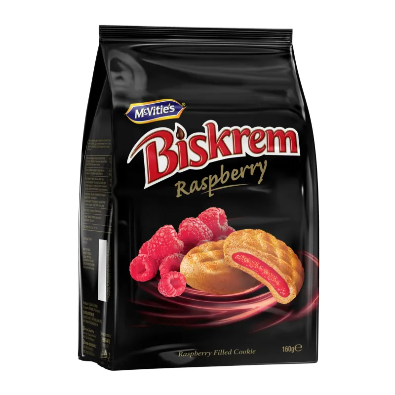 BISCUITI  ZMEURA  DE POST BISKREM 160G