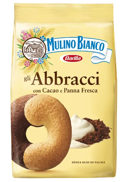 BISCUITI MULINO BIANCO ABBARACCI CU CACAO SI SMANTANA 350 GR