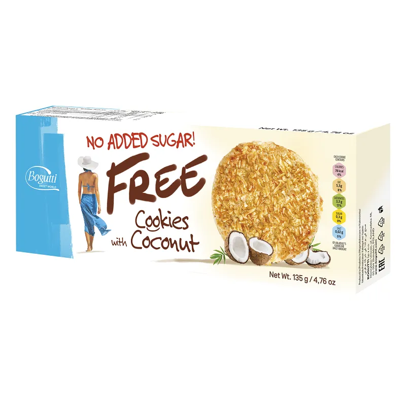 BISCUITI CU NUCA DE COCOS FREE 135GR