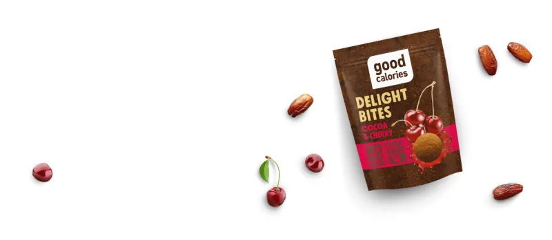 BISCUITI DELIGHT CU CACAO&CHERRY GOOD CALORIES 58G