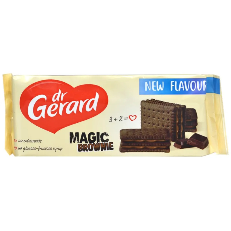 BISCUITI MAGIC CACAO CU CR  CIOCOLATA DR GERARD 144G