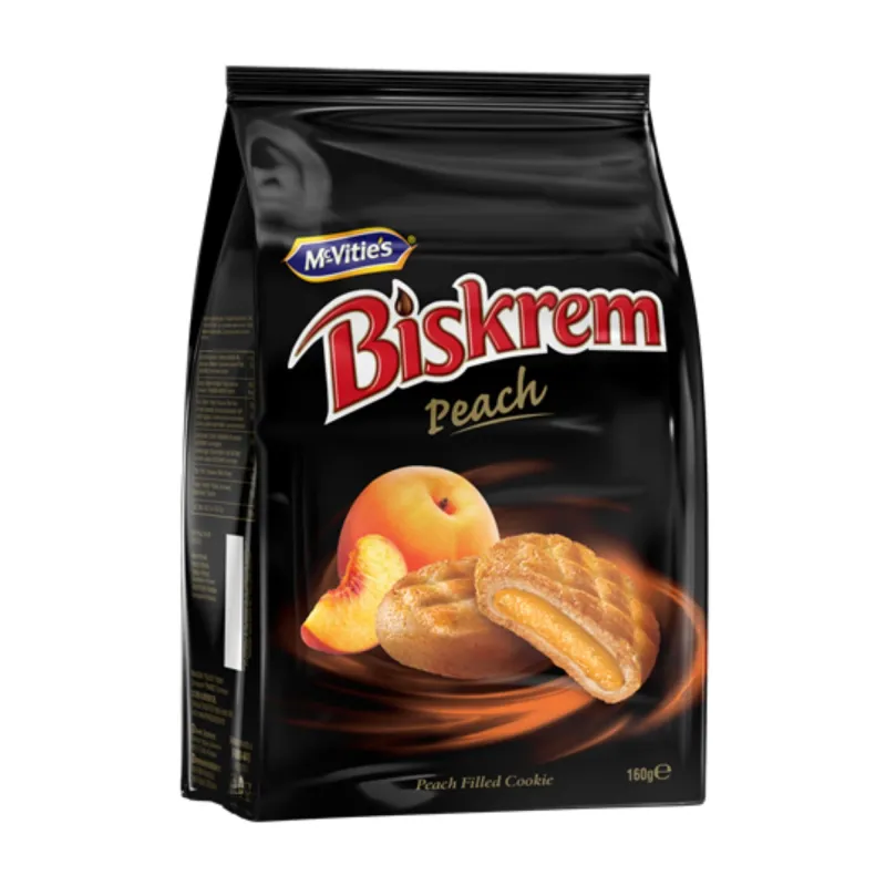 BISCUITI PIERSICA BISKREM 160G