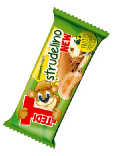 BISCUITI TEDI STRUDELINO CU SCORTIOSARA SI MERE 21GR