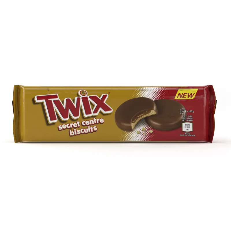 BISCUITI TWIX SECRET CENTRE 132G