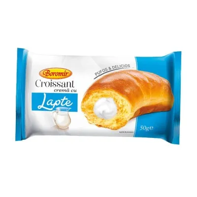 BOROMIR CROISSANT CU CREMA CU LAPTE 60G