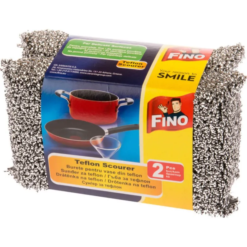 BURETE DE VASE TEFLON SCOURER FINO