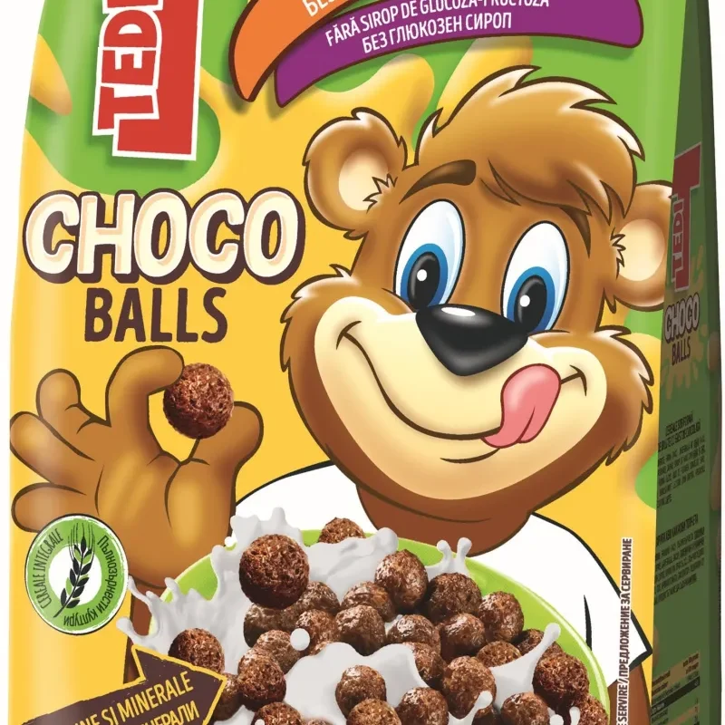 CEREALE CU AR. CHOCO BALLS TEDI 250GR