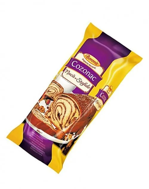 COZONAC CU CR NUCA SI STAFIDE BOROMIR 450GR