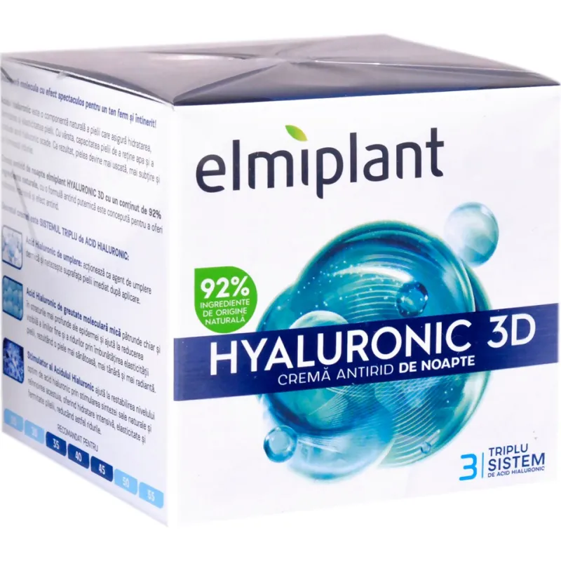 CREMA DE NOAPTE HYALURONIC ELMIPLANT 50ML