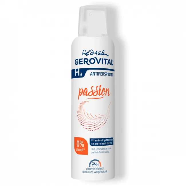 DEODORANT ANTIPERSPIRANT H3 PASSION GEROVITAL 150ML