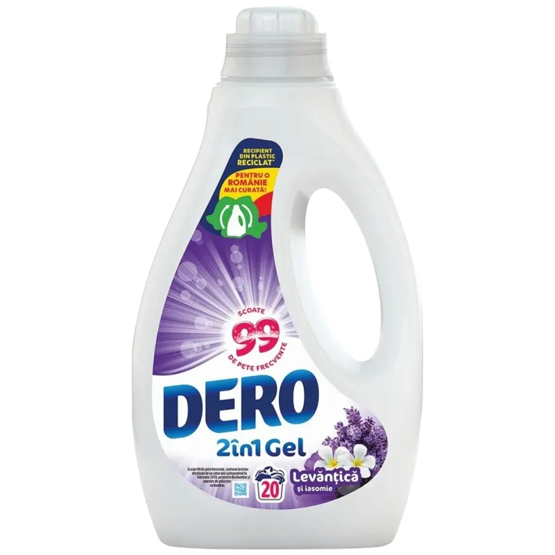 DETERGENT AUT LICHID LAVANDA 2IN1 1L DERO