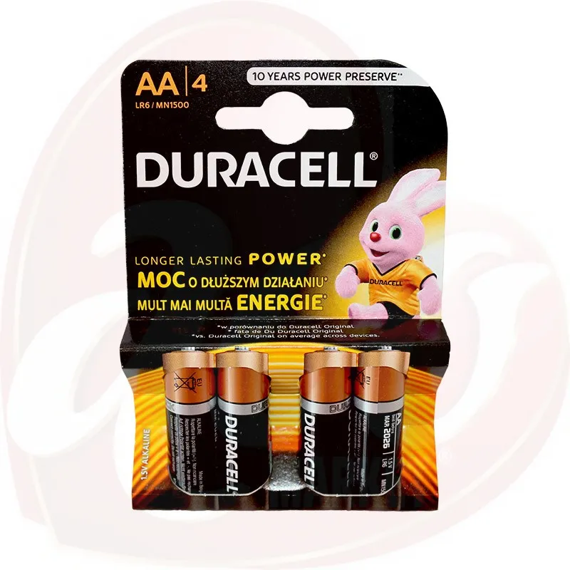 DURACELL BAT ALKALINE R6 4/SET