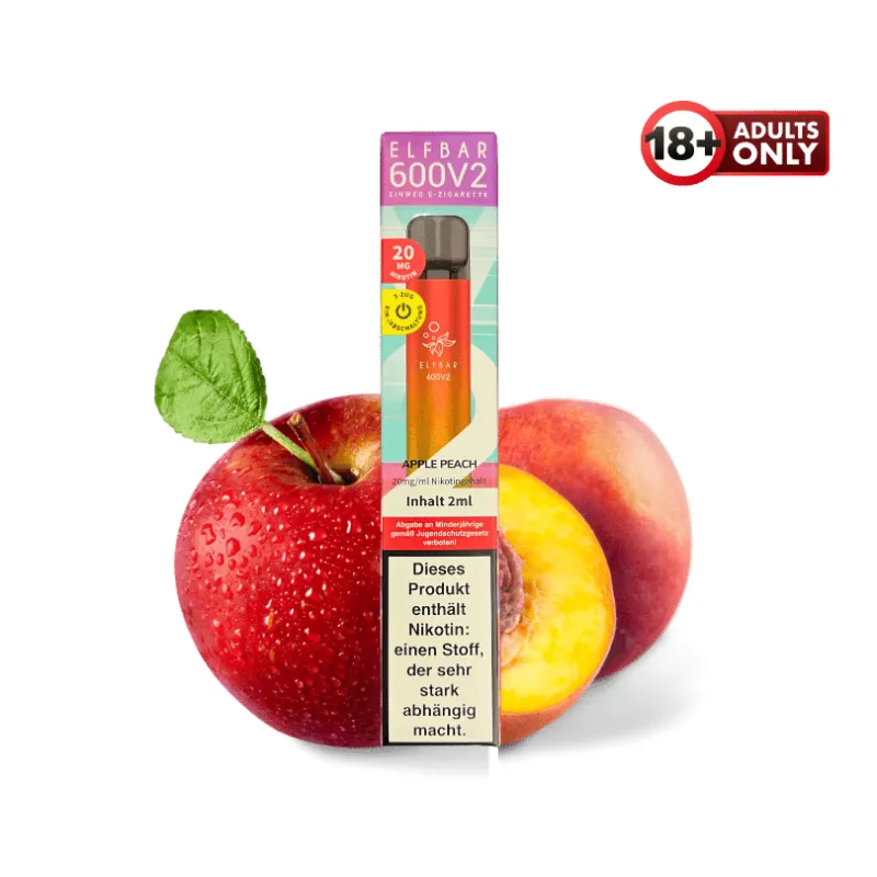 ELF BAR 600 V2 APPLE PEACH