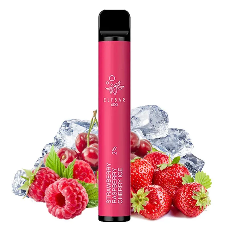 ELF BAR 600 V2 STRAWBERRY RASPBERRY CHERRY ICE