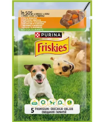 FRISKIES ADULT DOG PUI & MORCOVI 85G